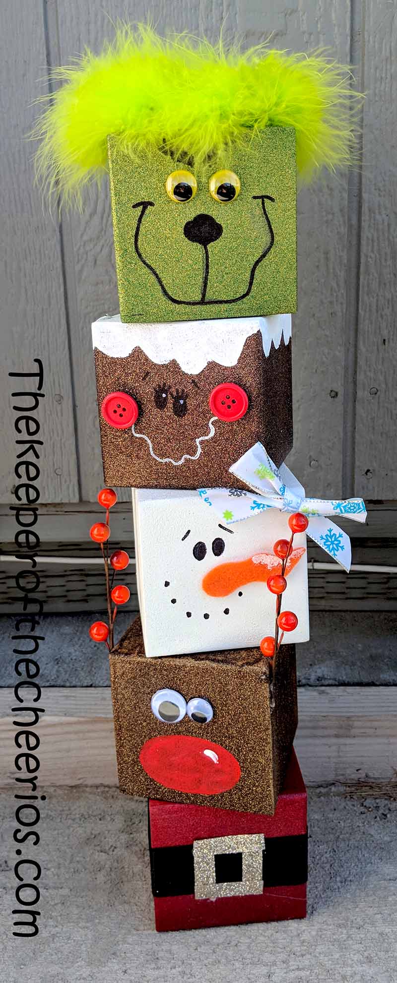 Christmas Craft Blocks - The Keeper of the Cheerios